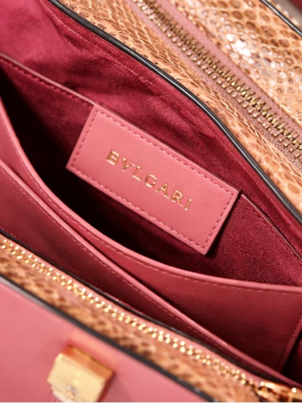 Rare Bvlgari Serpenti Python Scaglie 2-way handbag - Picture 5 of 15